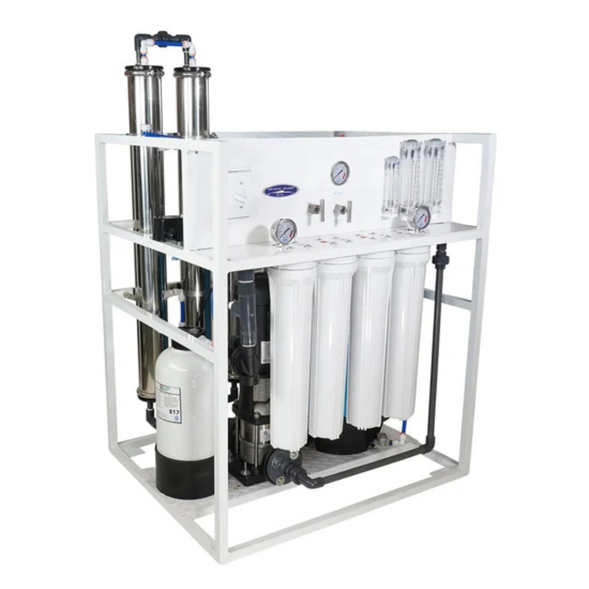 Medical Mid-Flow Reverse Osmosis System - 4000 GPD Standalone System Angled View
