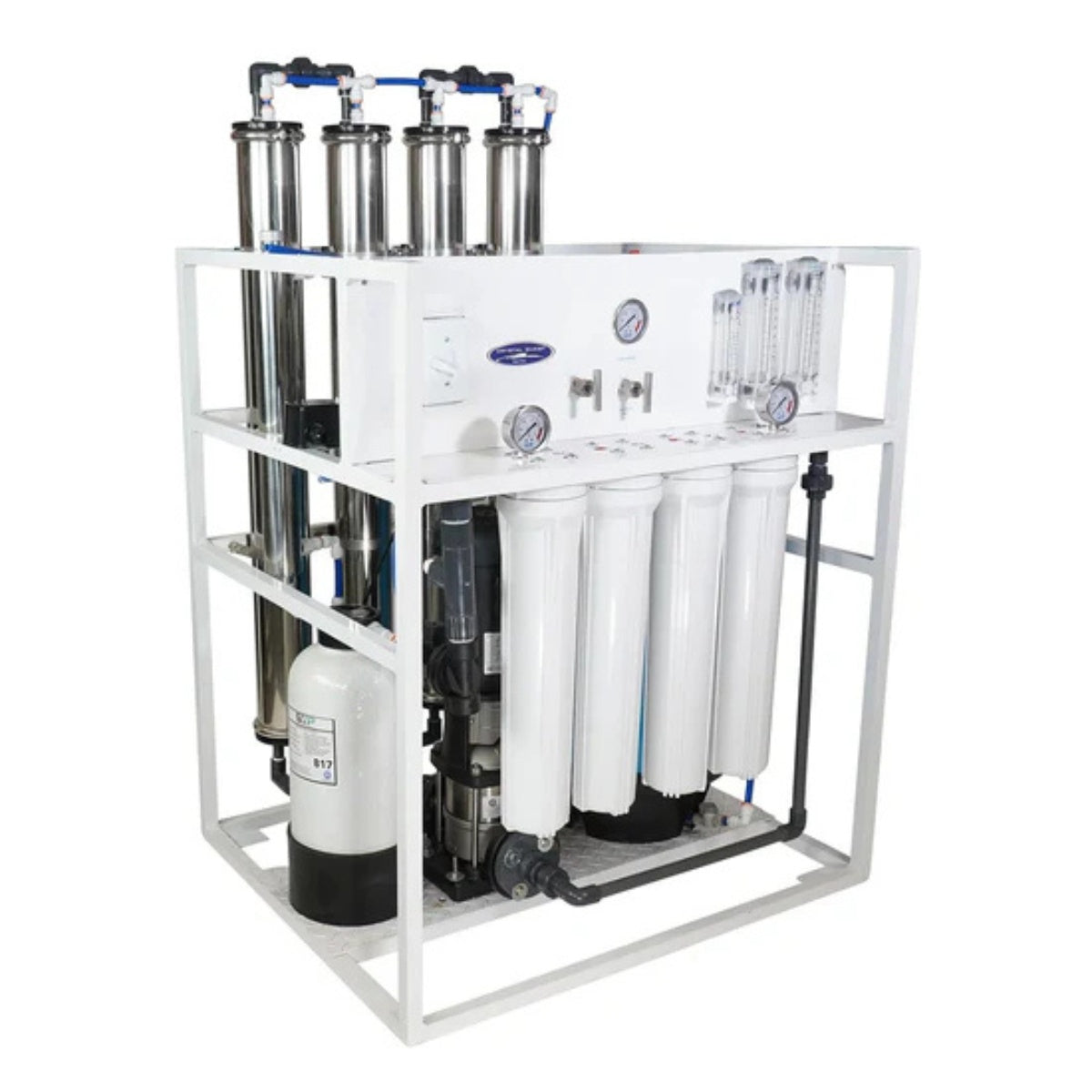 Medical Mid-Flow Reverse Osmosis System - 7000 GPD Standalone System Angled View