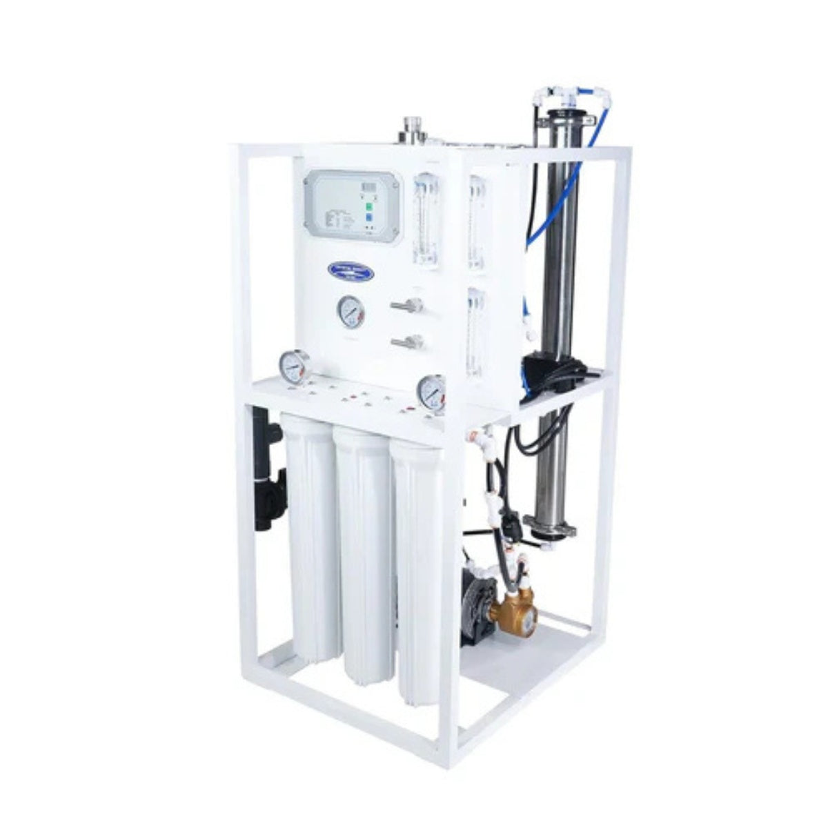 Medical Mid-Flow Reverse Osmosis System - 750 GPD Standalone System Angled View