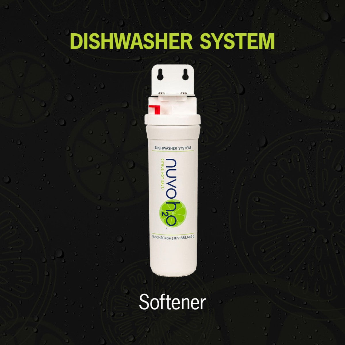 NuvoH2O Dishwasher System Water Softener cartridge inside