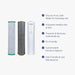 NuvoH2O Manor Trio replacement cartridge set with chloramine filter iron filter and salt free softener cartridge
