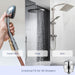NuvoH2O Shower Head Replacement Filter fits handheld fixed and rain shower heads with standard shower connections