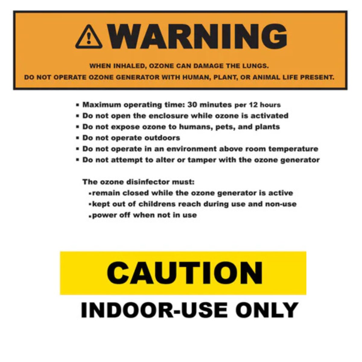 Quest Micro-Blaster Industrial Air Disinfection Ozone System - Ozone Guidelines