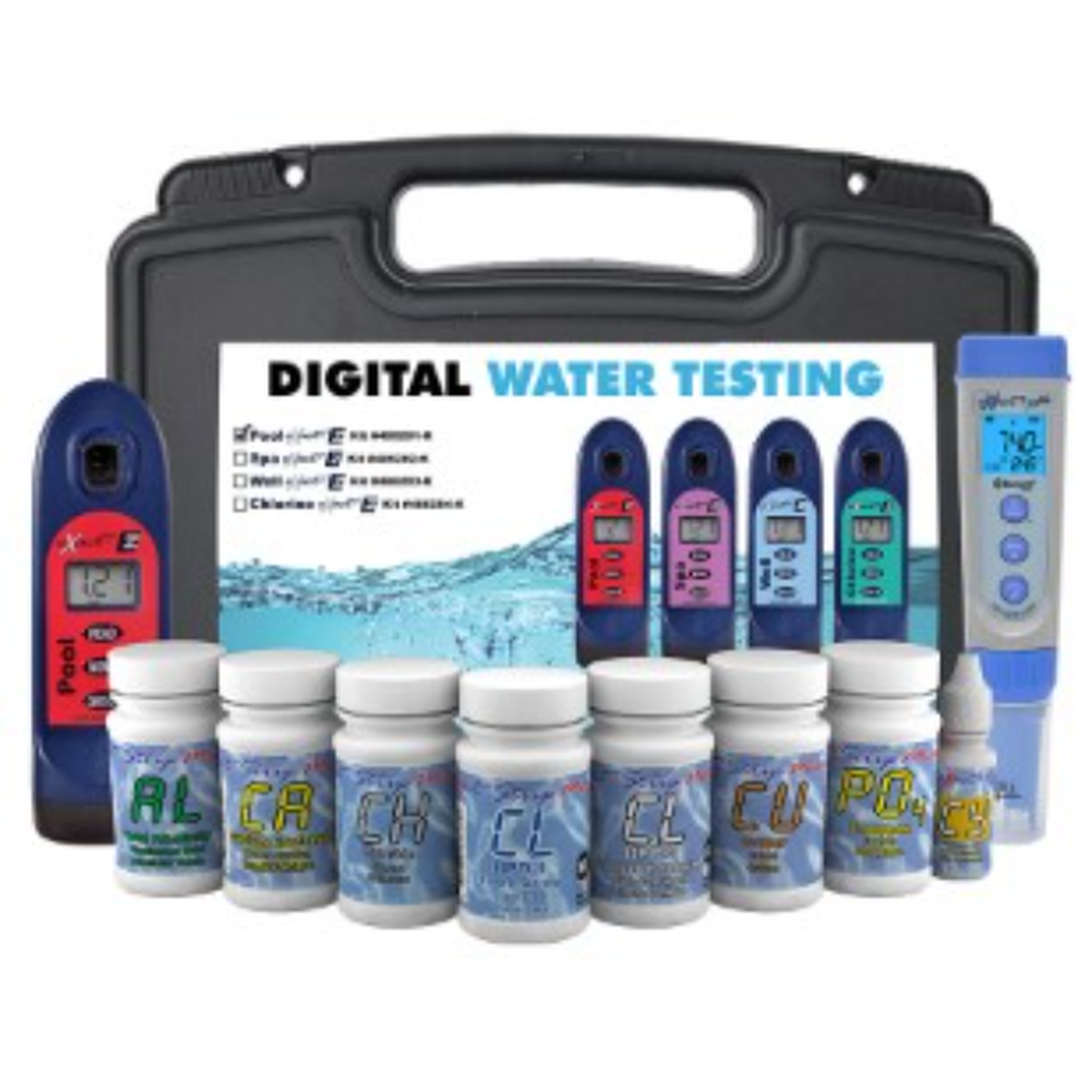 SenSafe eXact Pool EZ Photometer Master Professional Kit Contents