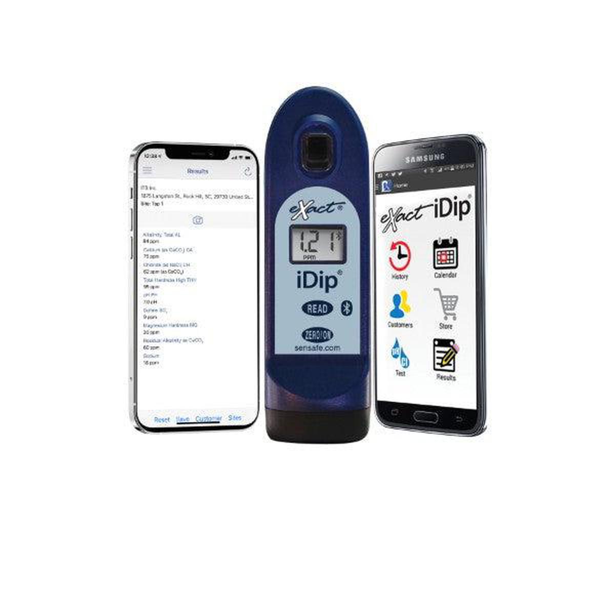 SenSafe eXact iDip Photometer and Two Smart Phones