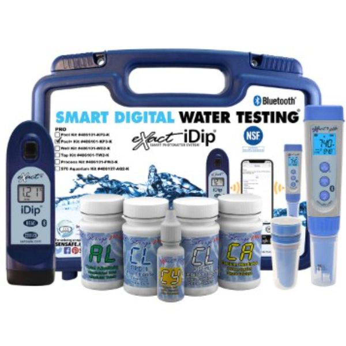 SenSafe eXact iDip® Pool Pro+ Test Kit (486101-KP3-K ) Contents