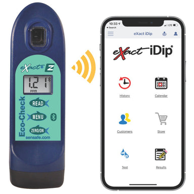 SenSafe Eco-Check eXact 570 Test Kits - Photomoter with iDip App Interface
