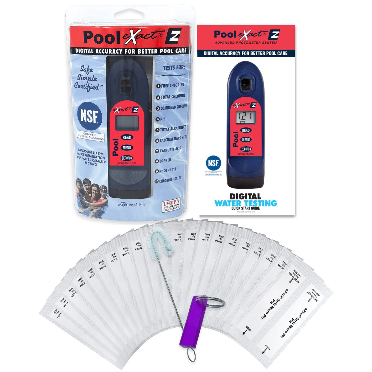 SenSafe Pool eXact EZ Photometer and Kits - Photometer Contents