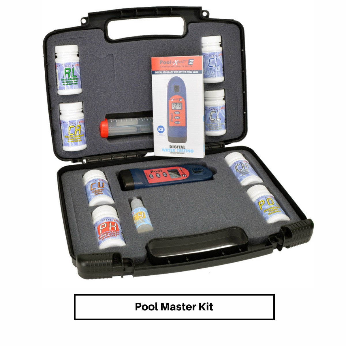 SenSafe Pool eXact EZ Photometer and Kits - Pool Master Kit with all the Included Components inside the Case