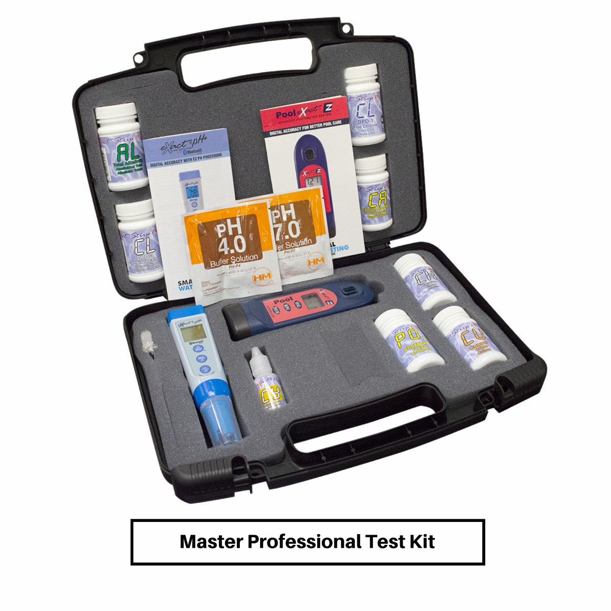 SenSafe Pool eXact EZ Photometer and Kits - Pool Master Professional Kit with all the Included Components inside the Case