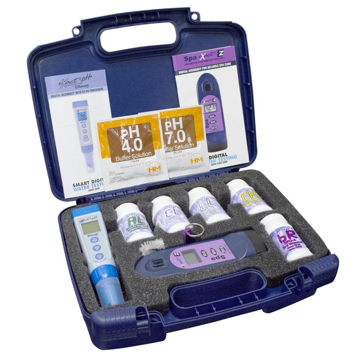 SenSafe Spa eXact EZ Photometer and Water Kits - Spa Professional Kit with Components Inside the Case