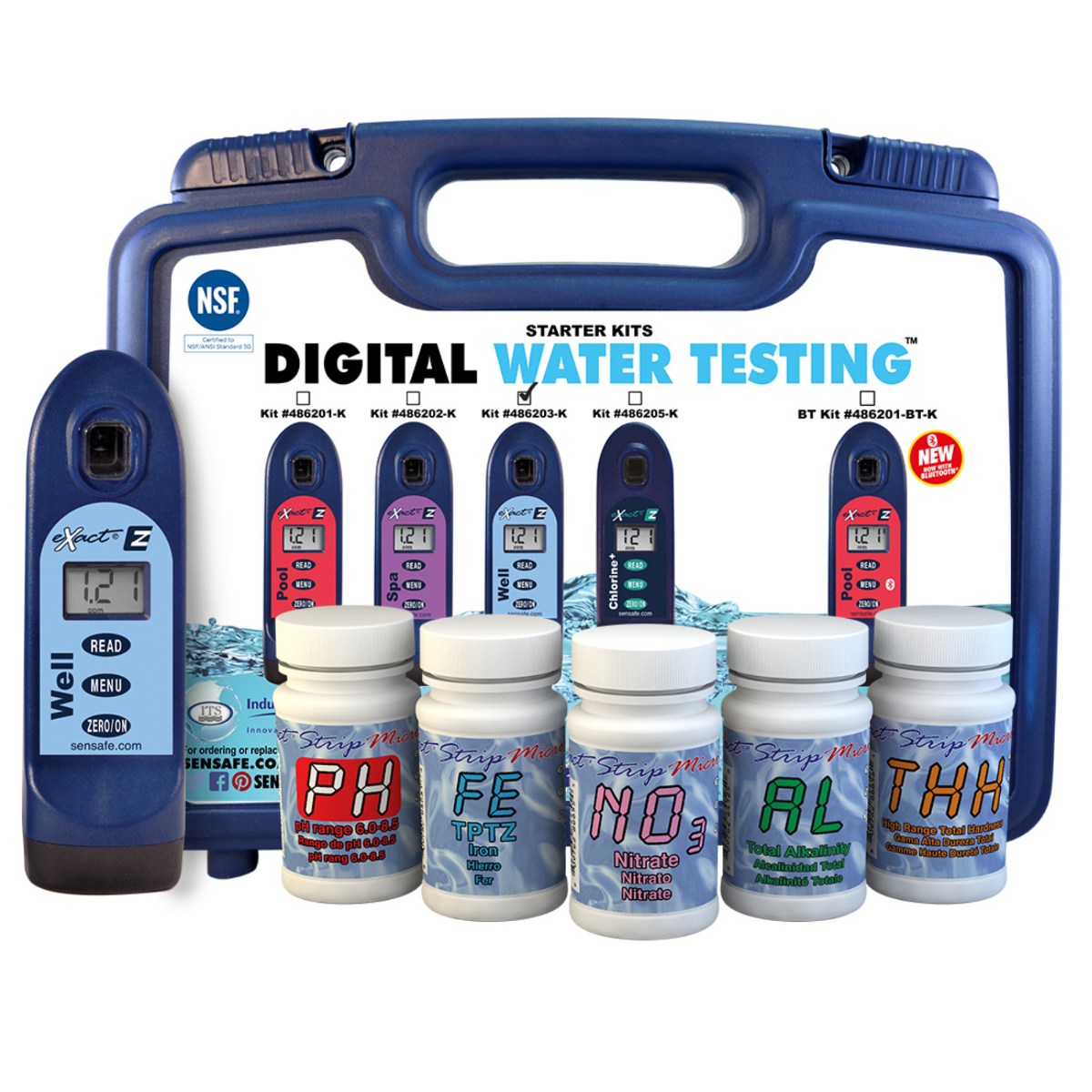 SenSafe Well eXact EZ Photometer and Water Kits - Starter Kit with Components Shown