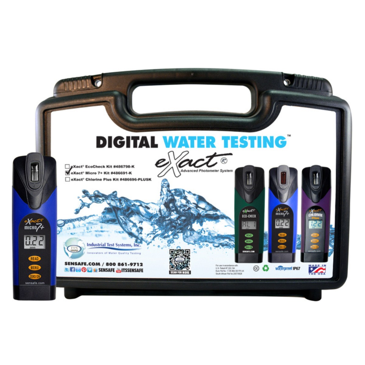 SenSafe eXact Micro 7+ Photometer and Kit - Front View - Studio Image