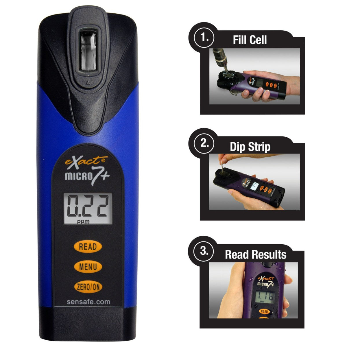 SenSafe eXact Micro 7+ Photometer and Kit - Photometer with Instructions