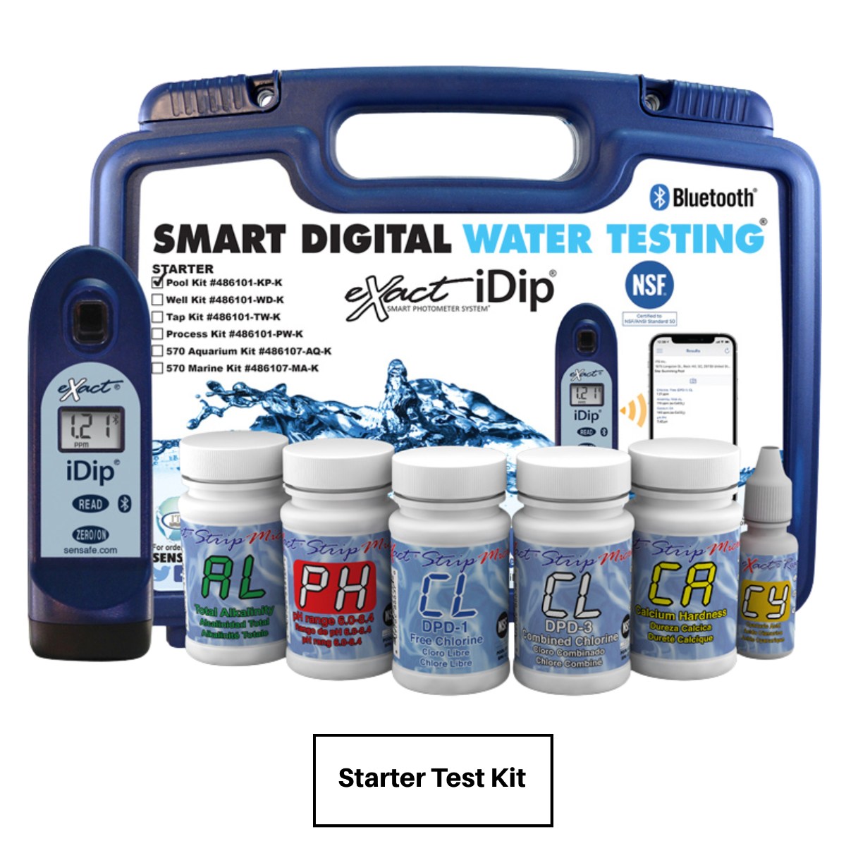 SenSafe eXact iDip Pool Test Kits - Starter Test Kit with Complete Components