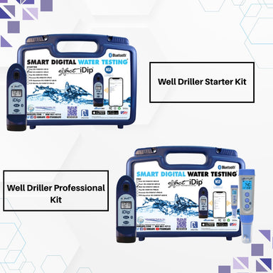 SenSafe eXact iDip Well Driller Water Kits - Starter and Professional Kits Shown