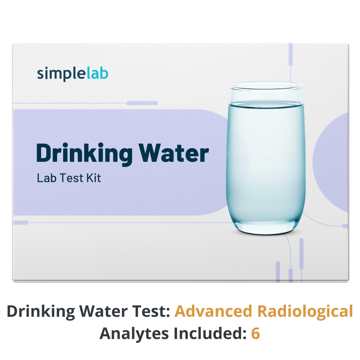 SimpleLab Radiation Water Test Kits - Drinking Water Test Advanced Radiological