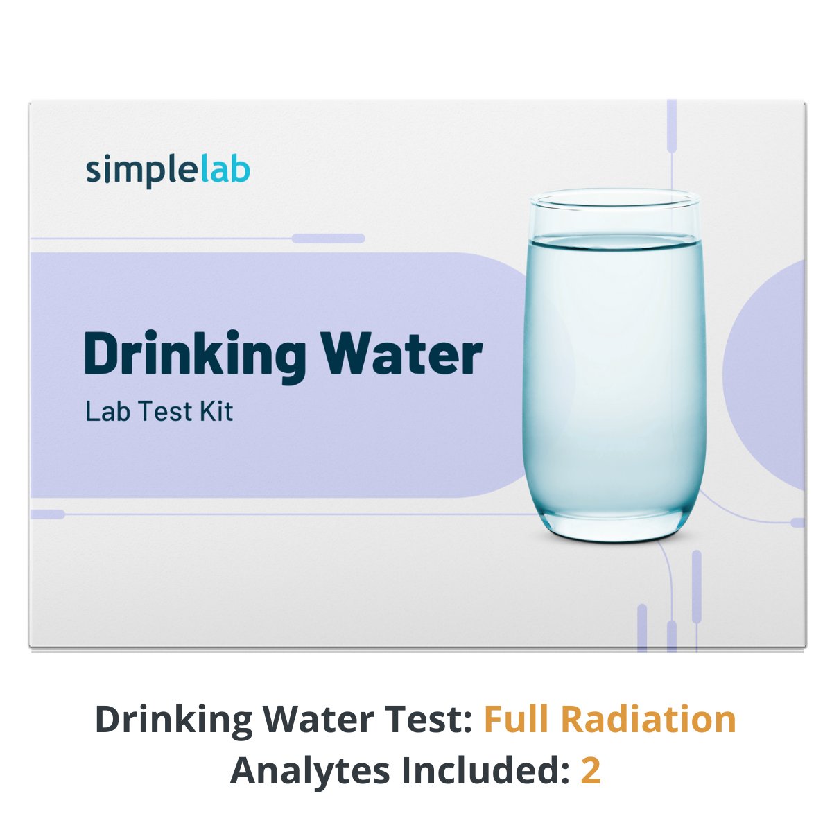 SimpleLab Radiation Water Test Kits - Drinking Water Test Full Radiation