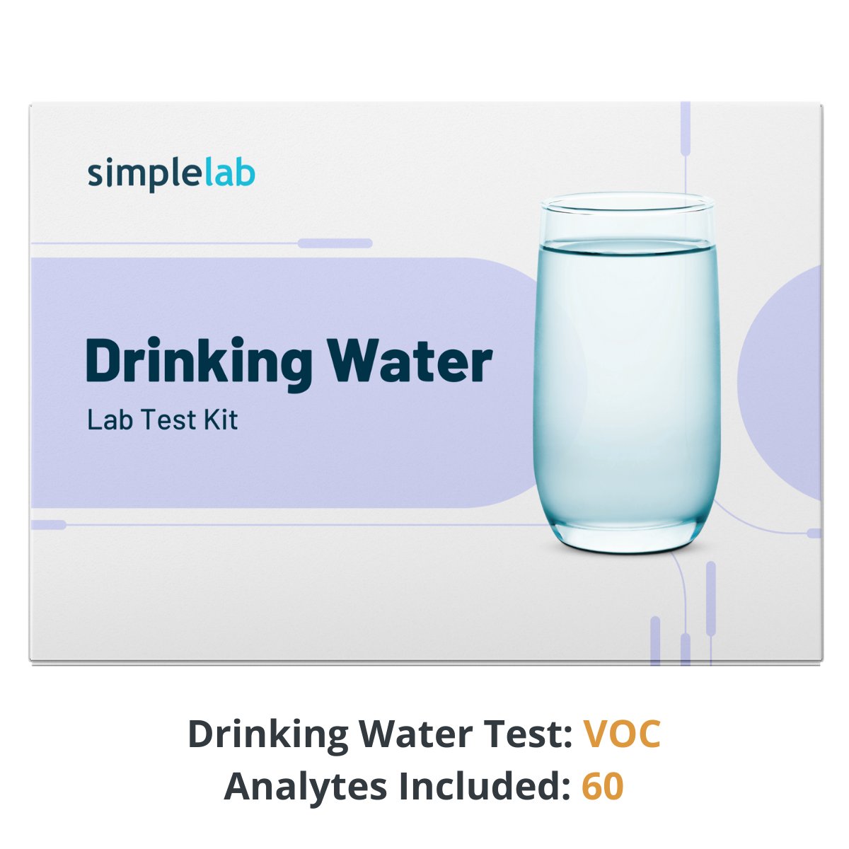 SimpleLab VOCS/SVOCS Water Test Kits - Drinking Water VOC