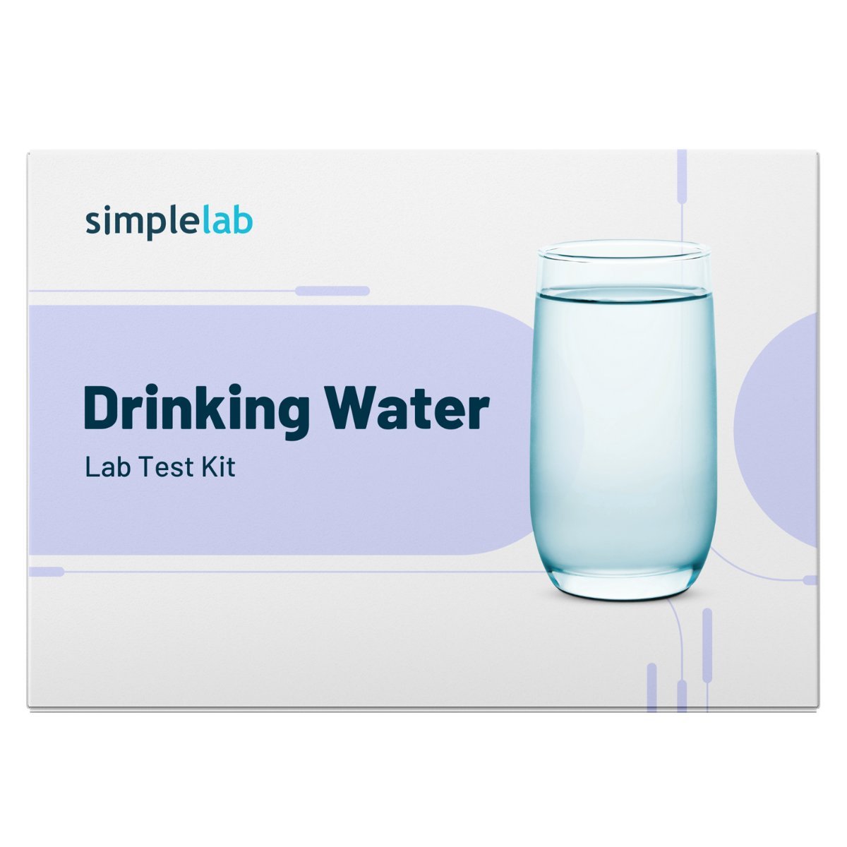 SimpleLab Well Water Test Kits - Drinking Water Lab Test Kit Front View