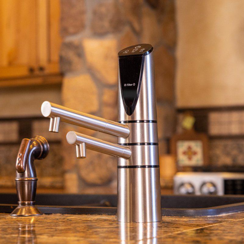 UltraWater Delphi H2 Undersink Water Ionizer Brushed Nickel - Close up view