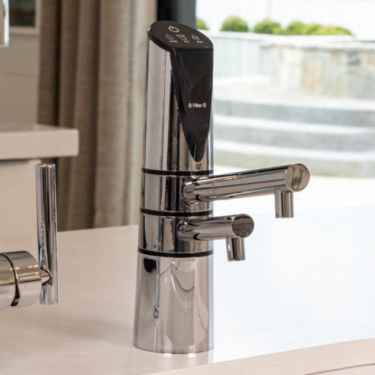 UltraWater Delphi H2 Undersink Water Ionizer Chrome - Close Up view