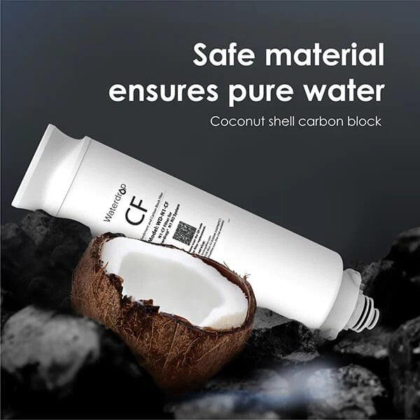 Waterdrop CF Filter for WD-N1-W Countertop RO Water Filtration System - Coconut Shell Carbon Block