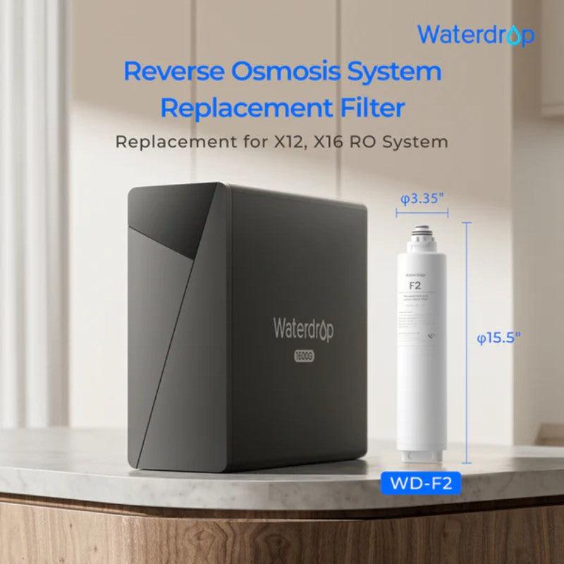 Waterdrop F2 Filter for X Series Reverse Osmosis System - Reverse Osmosis System Replacement Filter