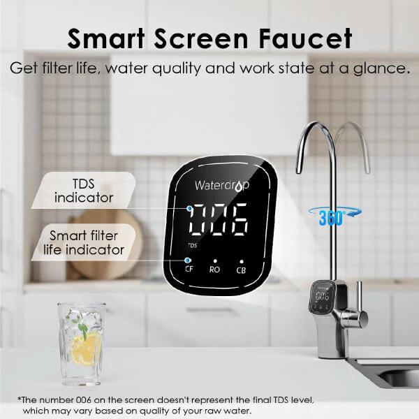 Waterdrop G3P600 Reverse Osmosis System Smart Screen Faucet