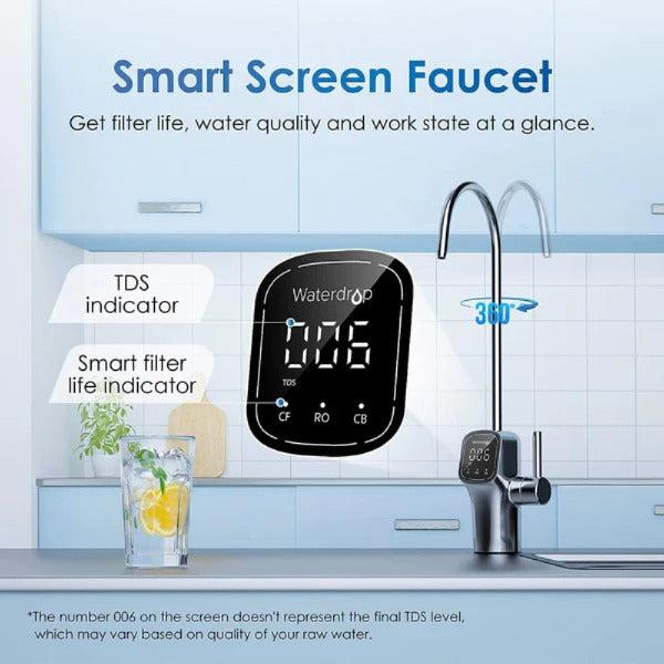Waterdrop G3P800 Reverse Osmosis System - Smart Screen Faucet