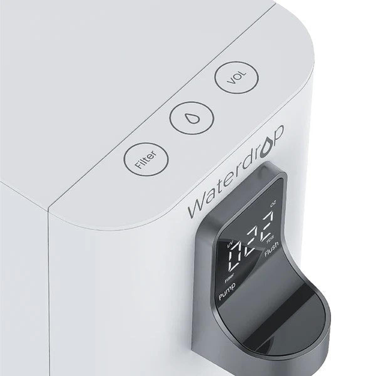 Waterdrop K19 Countertop Reverse Osmosis System - Touch Screen Buttons