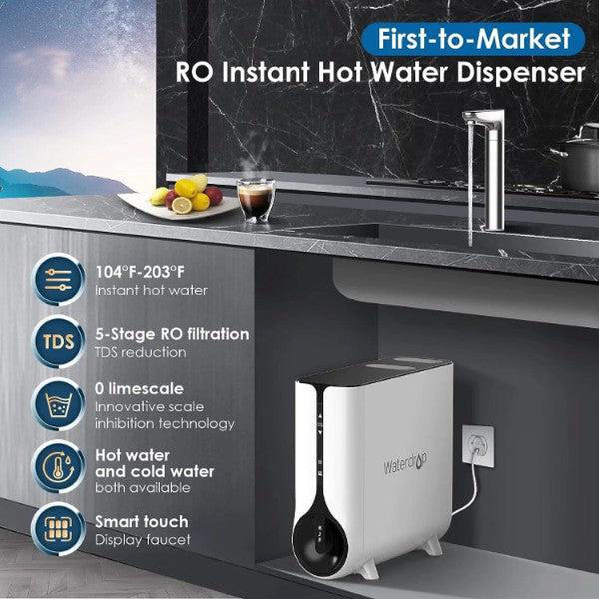 Waterdrop K6 Reverse Osmosis Instant Hot Water Dispenser — Pure