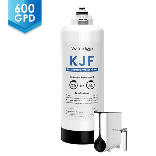 Waterdrop KJF Filter for K6 Reverse Osmosis Hot Water Dispenser System - Studio Image with RO System