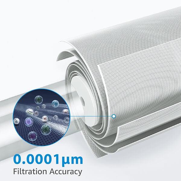Waterdrop Membrane Filter for G3P800 Reverse Osmosis Systems - Filtration Accuracy