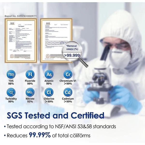 Waterdrop N1 Countertop Reverse Osmosis System - SGS Tested and Certified