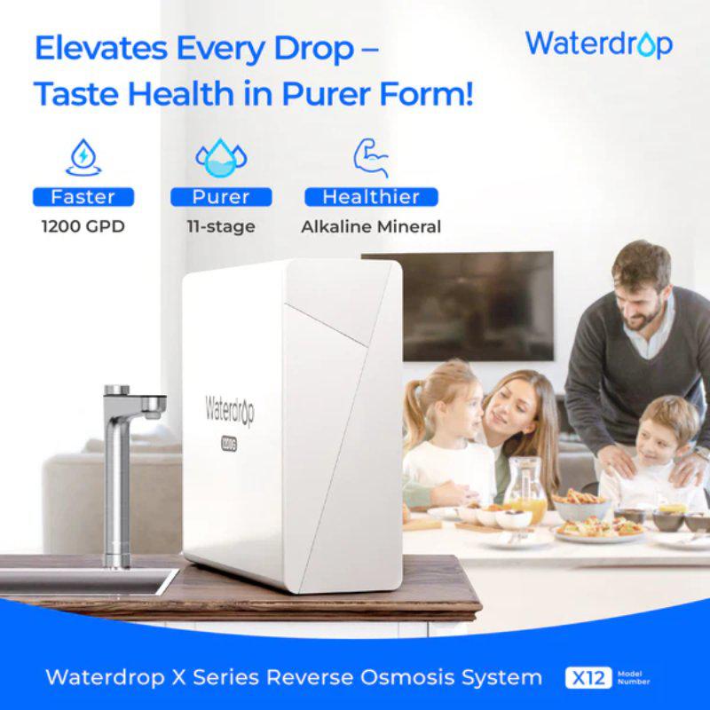 Waterdrop X12 Undersink Reverse Osmosis System - Elevates Every Drop