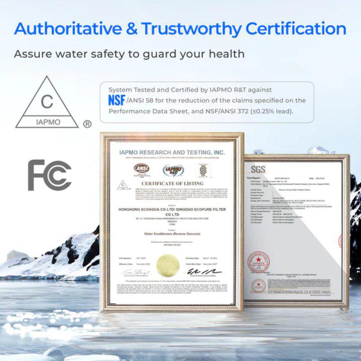 Waterdrop X12 Undersink Reverse Osmosis System - NSF/ANSI Certified