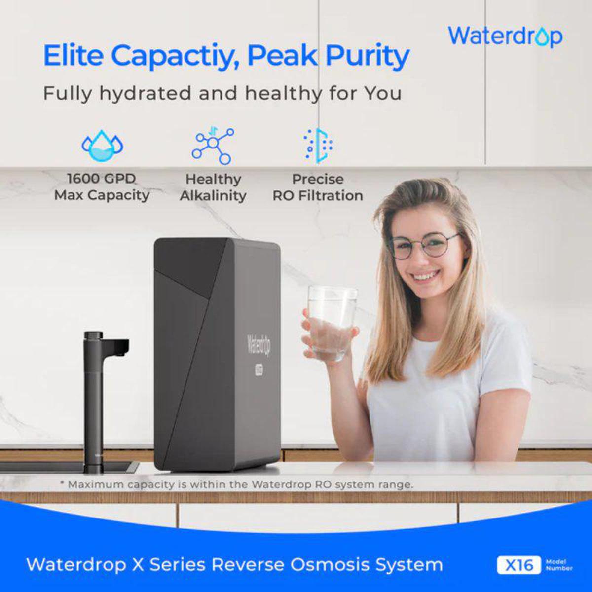 Waterdrop X16 Undersink Reverse Osmosis System - Elite Capacity, Peak Purity