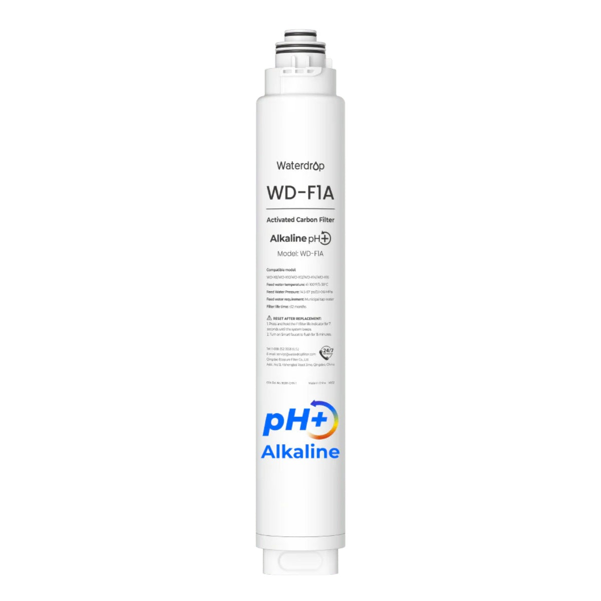 Waterdrop F1A Filter for X Series Reverse Osmosis System - Front View - Studio Image