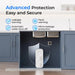 Waterdrop G5P500 Under Sink Reverse Osmosis System - Advanced Protection - Easy and Secure