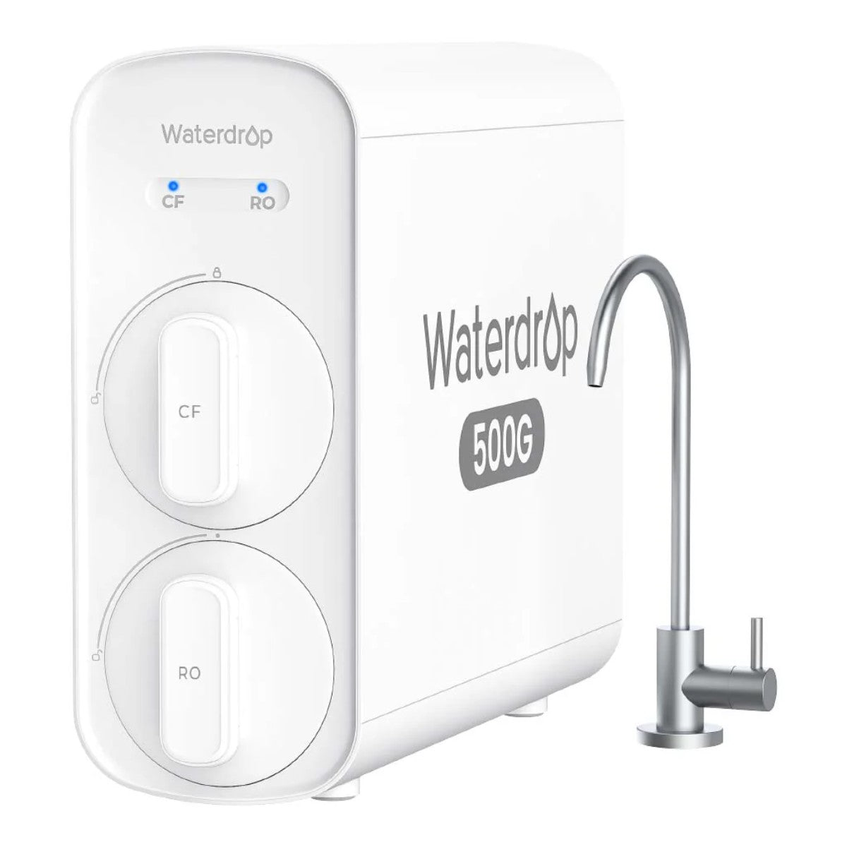 Waterdrop G5P500 Under Sink Reverse Osmosis System - Full View of the Unit - Studio Image