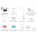Waterdrop T3-C 450 GPD Under Sink RO Water Filtration System - All Included Parts Shown