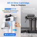 Waterdrop T3-M 450 GPD Under Sink Remineralization RO Water System - All in One Cartridge, Easy Replacement