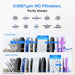Waterdrop T4-A 450 GPD Under Sink Alkaline Dual-Flow RO System - All filtration shown
