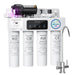 Waterdrop T4-A 450 GPD Under Sink Alkaline Dual-Flow RO System - Full System Shown