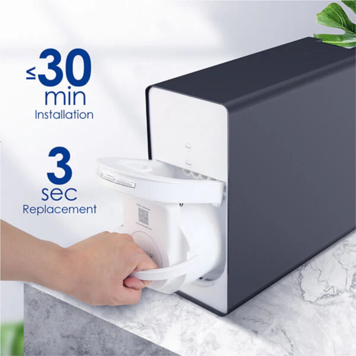 Waterdrop WD-D6RF Filter for D6 RO System - Easy Installation - 3 Seconds Replacement