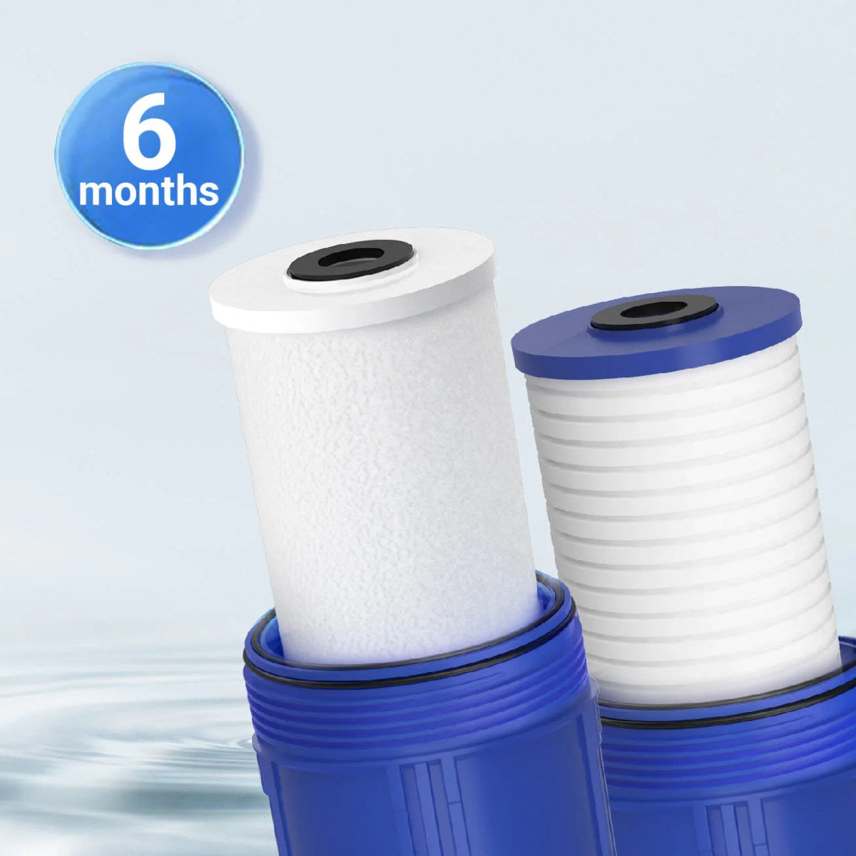 Waterdrop Whole House Water Filter System w/ Carbon & Sediment Filter - 2 Stage System - 6 Months Lifespand of the Filters