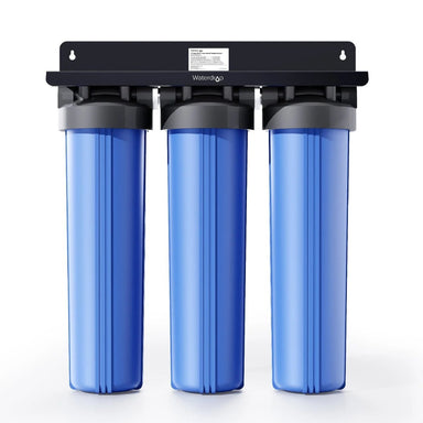 Waterdrop Whole House Water Filter System w/ Carbon & Sediment Filter - 3-Stage System - Front View Studio Image