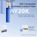 Waterdrop Whole House Water Filter System w/ Carbon & Sediment Filter - WF20K - KDF Activated Carbon Replacement Filter for 3-Stage System