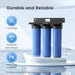 Waterdrop Whole House Water Filter System w/ Iron & Manganese Filter - 3-Stage System - Durable and Reliable